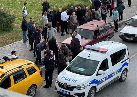 İzmir Çiğlide silahli kavga korkuttu 2 kişi yaralandı